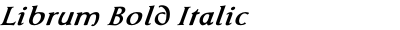 Librum Bold Italic